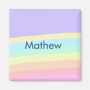 Einfache Anfangsbuchstaben Monogramm fügen Sie Ihr Magnet