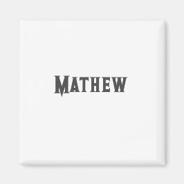 Einfache Anfangsbuchstaben Monogramm fügen Sie Ihr Magnet