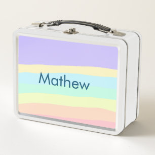 Einfache Anfangsbuchstaben Monogramm fügen Sie Ihr Metall Brotdose