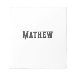 Einfache Anfangsbuchstaben Monogramm fügen Sie Ihr Notizblock