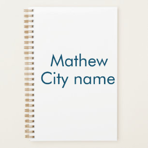 Einfache Anfangsbuchstaben Monogramm fügen Sie Ihr Planer