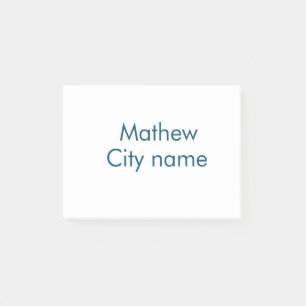 Einfache Anfangsbuchstaben Monogramm fügen Sie Ihr Post-it Klebezettel