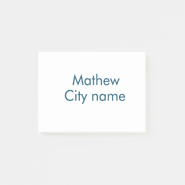 Einfache Anfangsbuchstaben Monogramm fügen Sie Ihr Post-it Klebezettel (Vorderseite)