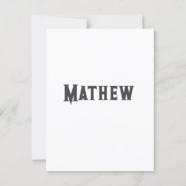 Einfache Anfangsbuchstaben Monogramm fügen Sie Ihr Postkarte