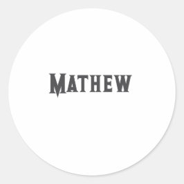 Einfache Anfangsbuchstaben Monogramm fügen Sie Ihr Runder Aufkleber