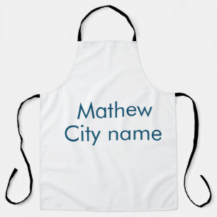 Einfache Anfangsbuchstaben Monogramm fügen Sie Ihr Schürze