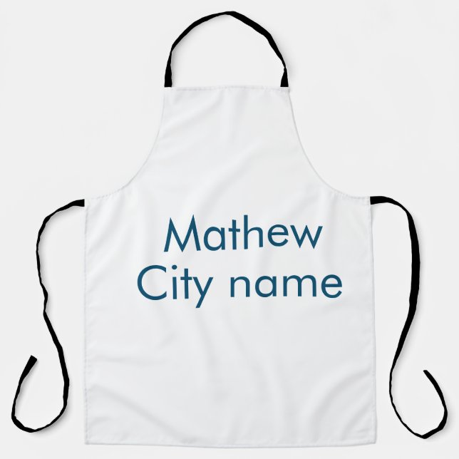 Einfache Anfangsbuchstaben Monogramm fügen Sie Ihr Schürze (Vorderseite)