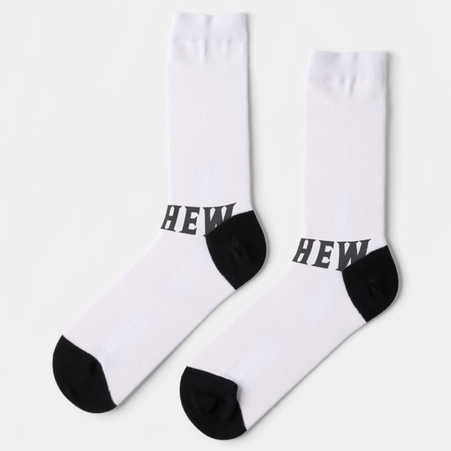 Einfache Anfangsbuchstaben Monogramm fügen Sie Ihr Socken (Linkes Detail)