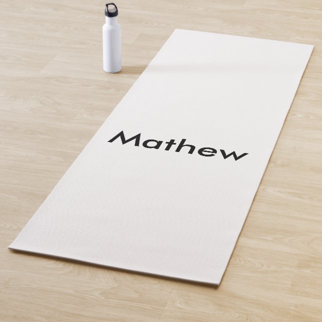 Einfache Anfangsbuchstaben Monogramm fügen Sie Ihr Yogamatte (Beispiel)