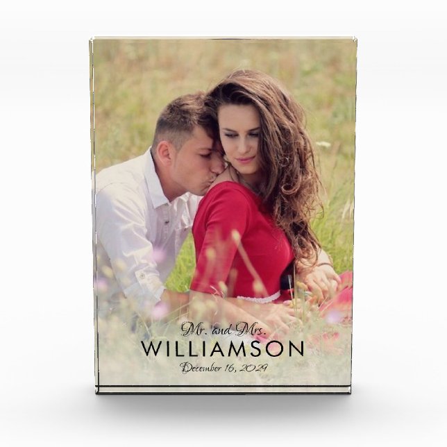 Einfache Angabe des Fotos (Vorderseite)