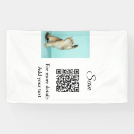 Einfache Angaben zum Tiernamen QR-Code hinzufügen  Banner