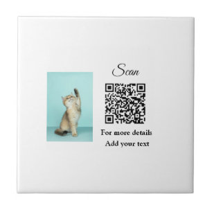 Einfache Angaben zum Tiernamen QR-Code hinzufügen Fliese
