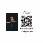 Einfache Angaben zum Tiernamen QR-Code hinzufügen  Freistehende Fotoskulptur<br><div class="desc">Animal lover design made for cute animals,  you can add your pet name it’s details along with its q r code and it's picture</div>