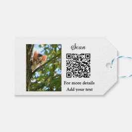 Einfache Angaben zum Tiernamen QR-Code hinzufügen Geschenkanhänger