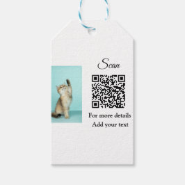 Einfache Angaben zum Tiernamen QR-Code hinzufügen  Geschenkanhänger