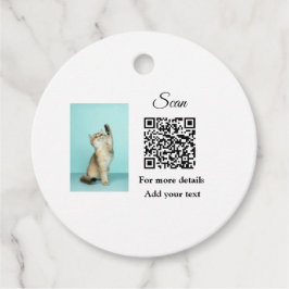 Einfache Angaben zum Tiernamen QR-Code hinzufügen  Geschenkanhänger