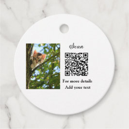 Einfache Angaben zum Tiernamen QR-Code hinzufügen Geschenkanhänger