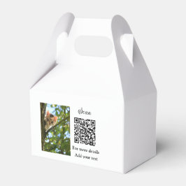 Einfache Angaben zum Tiernamen QR-Code hinzufügen Geschenkschachtel
