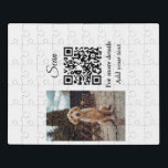Einfache Angaben zum Tiernamen QR-Code hinzufügen  Puzzle<br><div class="desc">Animal lover design made for cute animals,  you can add your pet name it’s details along with its q r code and it's picture</div>