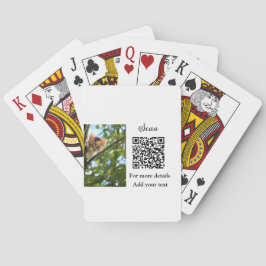 Einfache Angaben zum Tiernamen QR-Code hinzufügen Spielkarten
