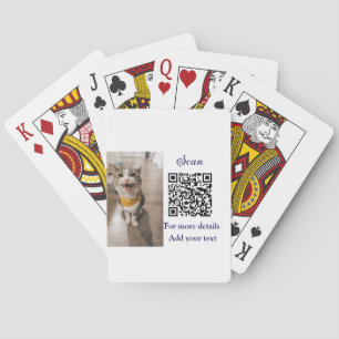 Einfache Angaben zum Tiernamen QR-Code hinzufügen  Spielkarten