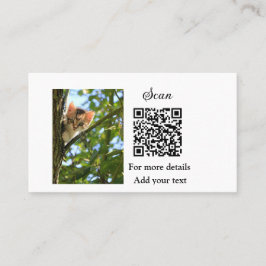 Einfache Angaben zum Tiernamen QR-Code hinzufügen Visitenkarte