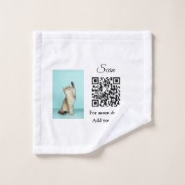 Einfache Angaben zum Tiernamen QR-Code hinzufügen  Waschlappen