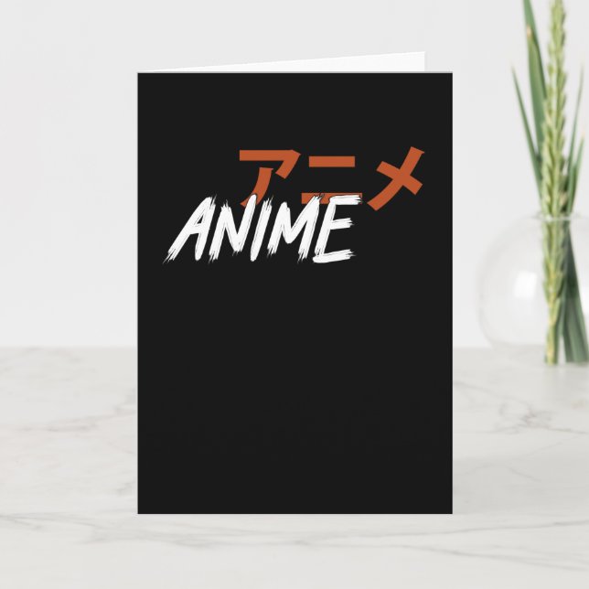 Einfache Anime Lover-Gestaltung Karte (Vorderseite)