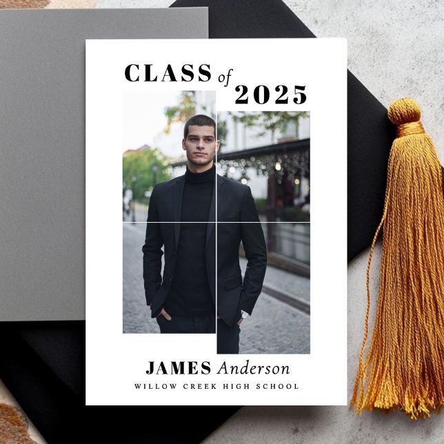 Einfache Ankündigung des modernen Fotos Abschluss (Von Creator hochgeladen)