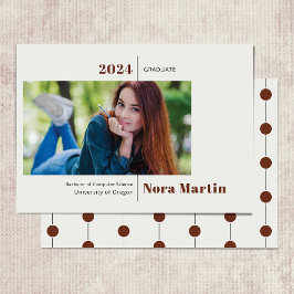 Einfache Ankündigung von Foto Abschluss Auburn Cre