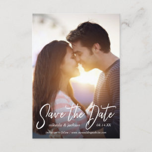 einfache Ankündigung zur Hochzeit von Skripten