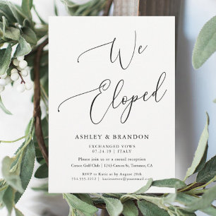 Einfache Ankündigungskarten für die Flitterwochen 