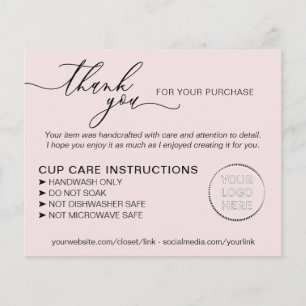 Einfache Anleitung zur Pink Tumbler Cup Betreuung Flyer