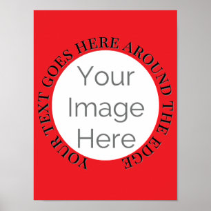 Einfache Anpassung Ihres Fotos hier Poster