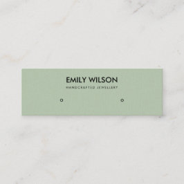 EINFACHE AQUA GRÜNE KRAFT STUDIEREN ANGEBOT LOGO MINI VISITENKARTE