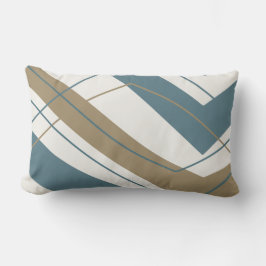 Einfache Aquamarine Goldlumbar Lendenkissen