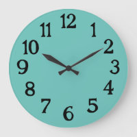 Einfache Aquamarine Mermaid-Normale Schlichte Uhr