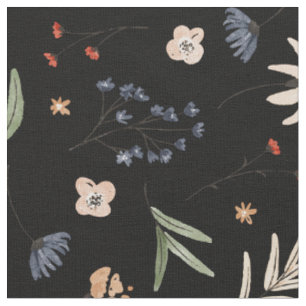 Einfache Aquarellblumen 1 Stoff