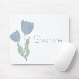 Einfache Aquarellfärbung - Ihr Name Typografie Mousepad