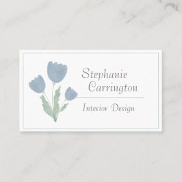 Einfache Aquarellfärbung - Ihr Name Typografie Visitenkarte
