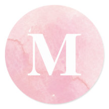 Einfache Aquarellmonogramm