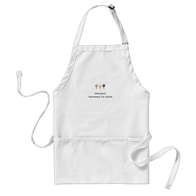 Einfache Artisan-Eiscreme-Maschine anpassbar Schürze (Vorne)
