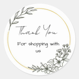 Einfache Aufkleber für Blumengeschäfte