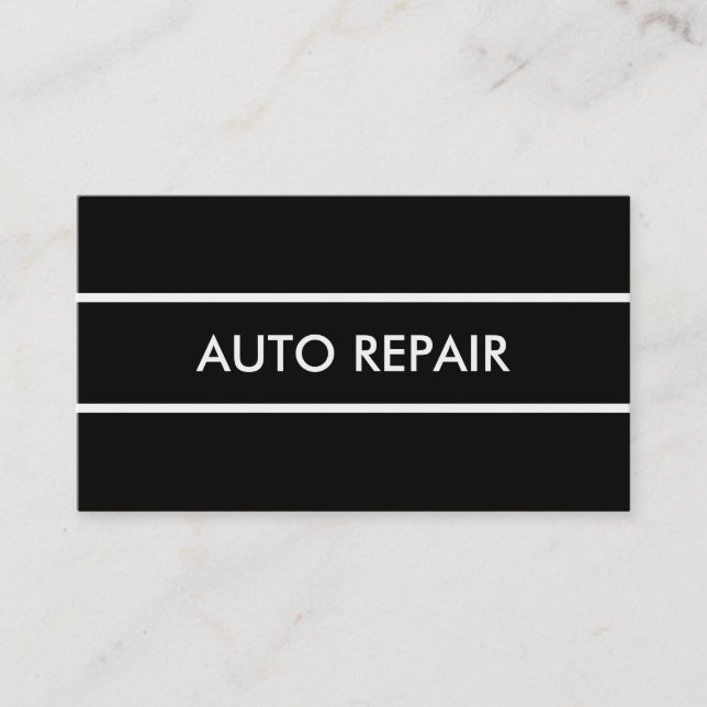 Einfache Auto-Reparatur Visitenkarte (Vorderseite)