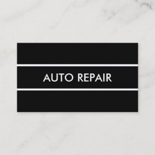 Einfache Autoreparatur Visitenkarte