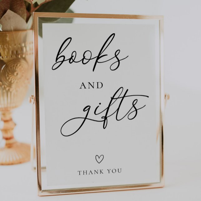 Einfache Baby-Duschbücher und Geschenke Unterschri Poster (Von Creator hochgeladen)