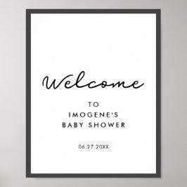 Einfache Baby-Dusche Poster