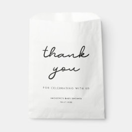 Einfache Babydusche Geschenktütchen