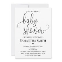 Einfache Babydusche Moderne Minimalistische Mama z