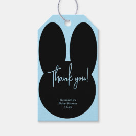 Einfache Babydusche Rabbit vielen Dank Geschenkanhänger